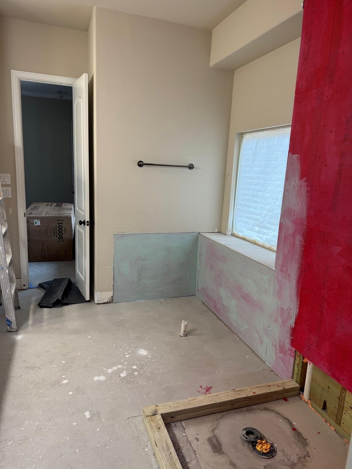 Bathroom before renovation — original 80s tile and fixtures — Denver CO